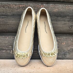 Cloudwalkers Katie Minimalist Quilted Chain Comfort Flats WMS 9.5W